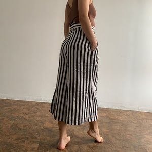Culotte striped pants
